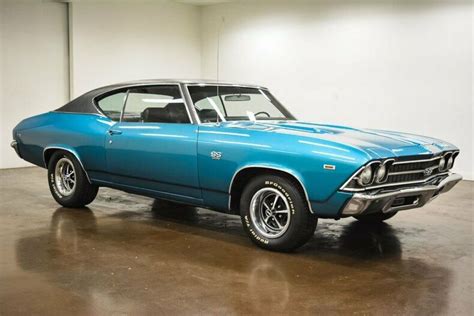1969 Chevrolet Chevelle Ss 396 11 Miles Azure Turquoise Coupe 396 Big