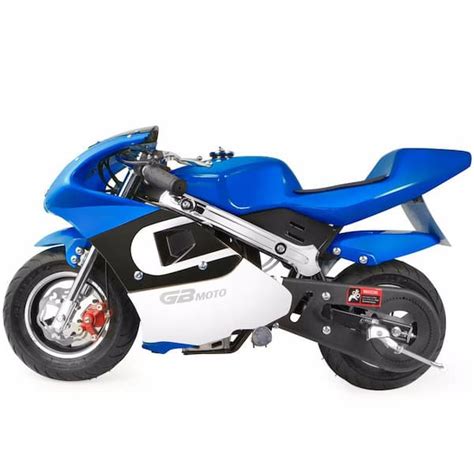 Buy High Performance Mini Motorcycle 4 Stroke 40cc Bluewhite Pocket