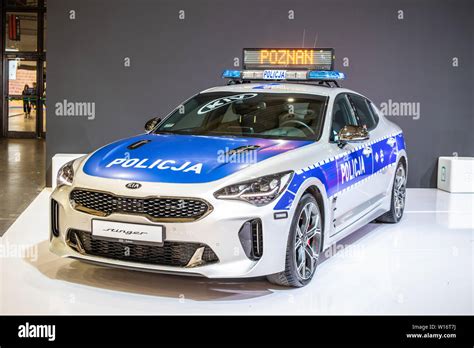 Poznan Poland March 2019 Kia Stinger Police Policja Patrol Cop