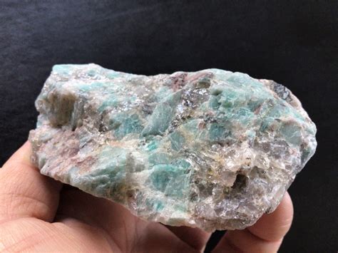 300g Amazonite Rough Chunk With Red Hematite Staining 1a Etsy