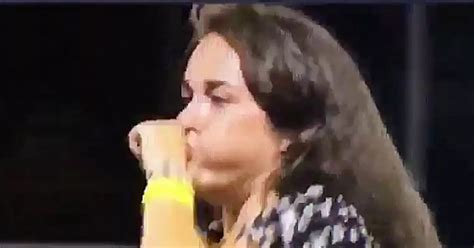 Woman Accidentally Pukes All Over Herself During Ribbon Twirling