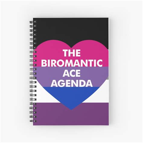 Biromantic Ace Agenda Spiral Notebook For Sale By Aramisart Redbubble