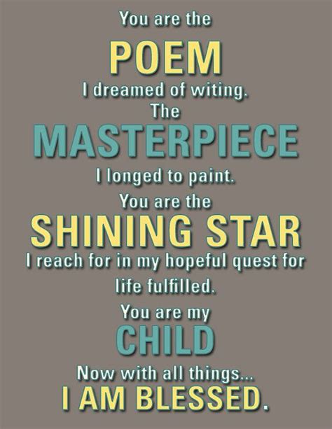 You Are My Child Poetry Nursery Subway Art By Aunthaybeesyumyums 12