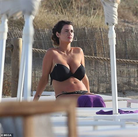 Wayne Rooney Escort Helen Wood Goes Wild As She Puffs On Cigarette And Downs Booze In Ibiza