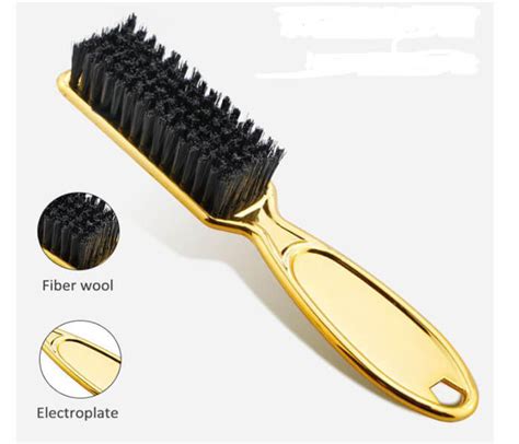 Gold Fade Brush Comb Scissors Cleaning Brush Barber Shop Skin Fade