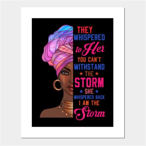 Black History Month African Woman Afro I Am The Storm Black History Month African Woman Afro