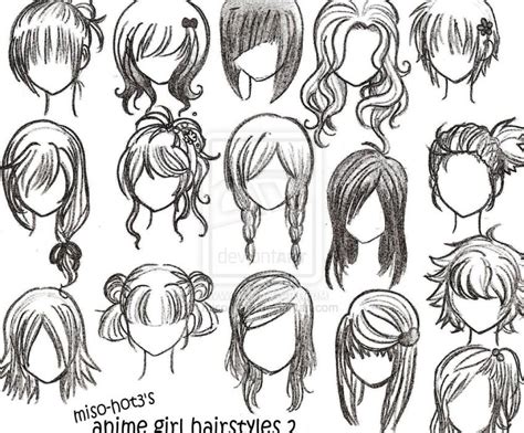 How To Draw Anime Girl Hairstyles