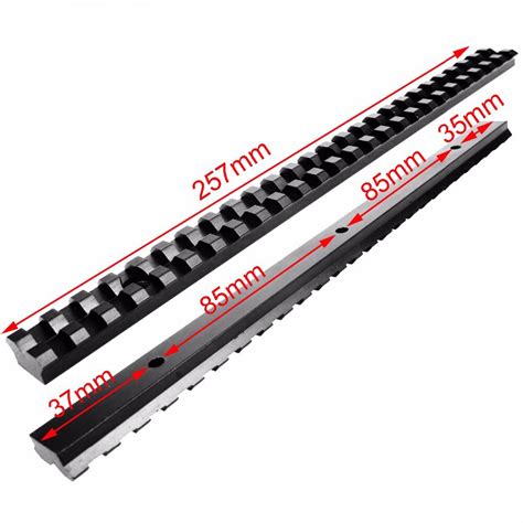 Long 20mm Mount Picatinny Rail With 25 Slots And 257mm Length Of