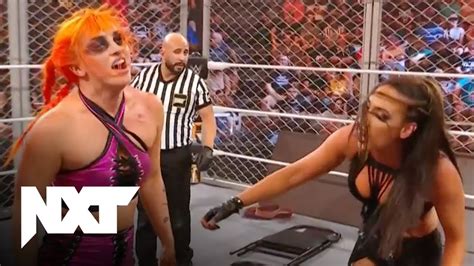 Gigi Dolin And Jacy Jayne Destroy Each Other In Steel Cage Wwe Nxt