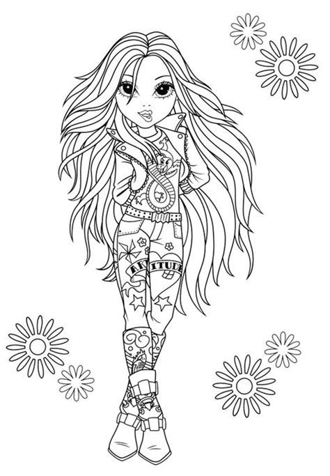 Moxie Girlz Coloring Pages 3 Coloring Kids Coloring Kids