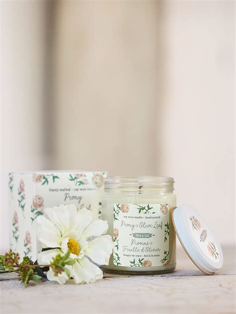 Peony And Olive Leaf Soy Candle Whats New Your Home Beautiful