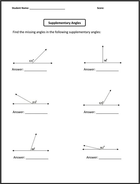 Angle Relationships And Algebra Worksheet Answers