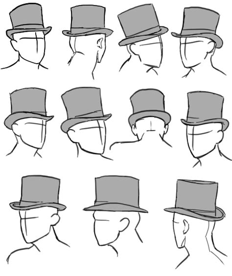 How To Draw Top Hats Character Design References Find More At