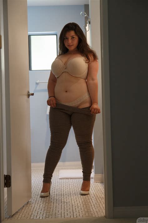 Fatty Girlfriend Carolina Munoz Sheds Sheer Lingerie To Tease Nude In Thong All Photos