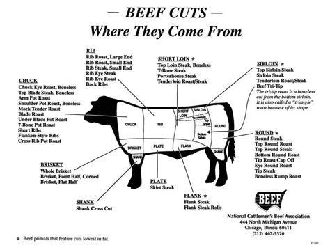 beef cuts where your steak comes from