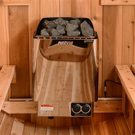 Almost Heaven Hudson 4 Person Barrel Steam Sauna Delivery Only