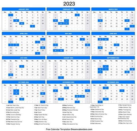 2023 Calendar 2023 Calendar Free Printable Pdf Templates Calendarpedia 2024