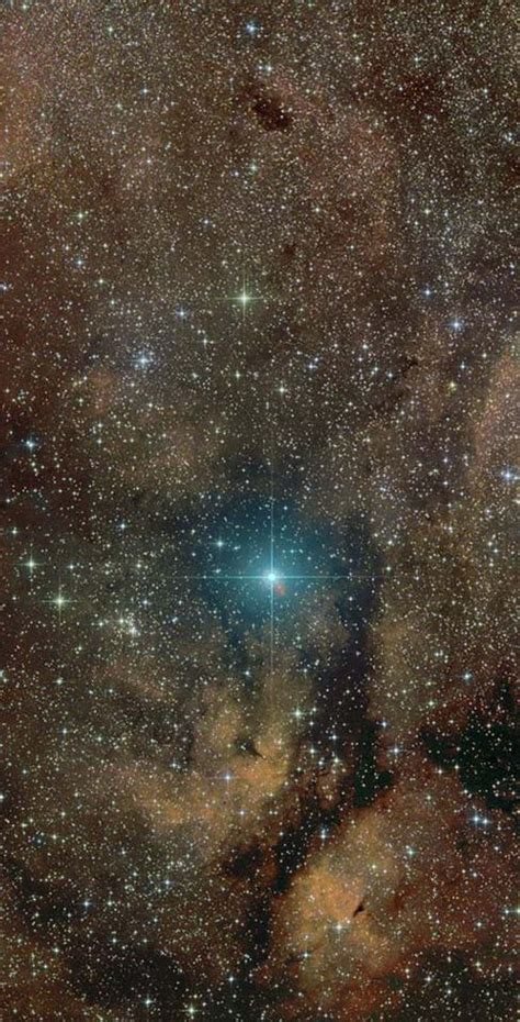 Supergiant Star Gamma Cygni Lies At The Center Of The Northern Cross