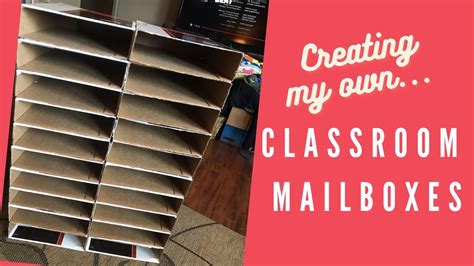 Creating My Own Classroom Mailboxes First Year Kindergarten Teacher Youtube