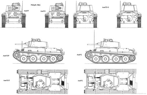Panzer 38t Blueprint Download Free Blueprint For 3d Modeling