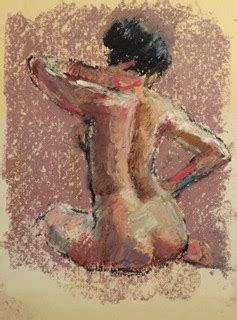 Connie Chadwell S Hackberry Street Studio Nude On Lavender Grey Oil