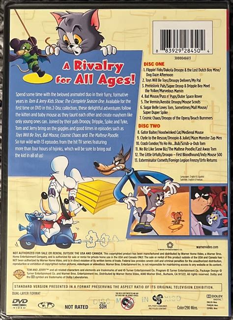 Tom And Jerry Kids Show Season 1 Dvd Factory Sealed Ebay