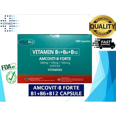 Vitamin B Complex Amcovit B Amcovit B Forte B B B Tablet Box