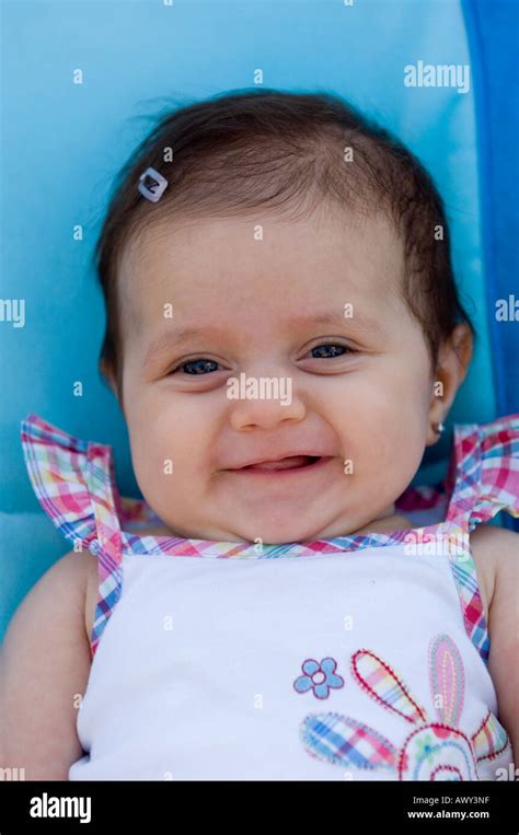 Smiling Baby Girl Stock Photo Alamy