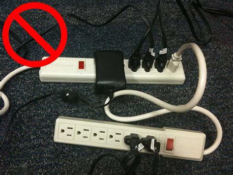 Extension Cord And Power Strip Use Fire Safety Environmental Twu