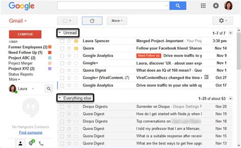 Gmail Inbox With Two Sections Gmail Inbox Business Person