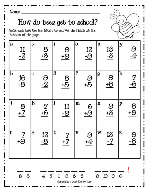 Riddle Worksheets For Kids