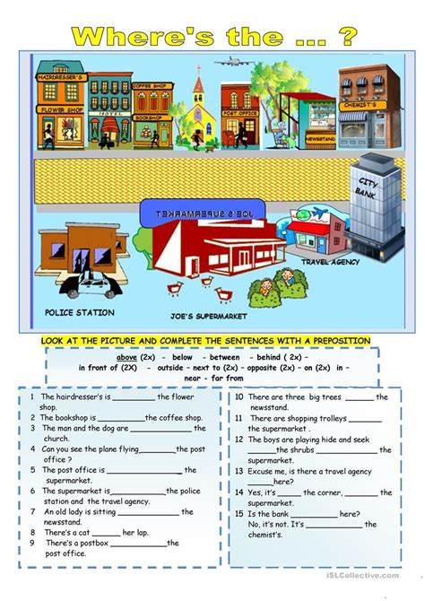 Prepositions Of Location English Esl Worksheets For Distance Learning