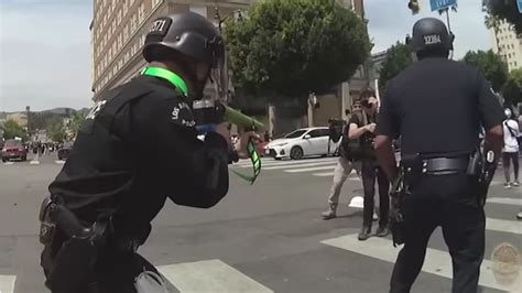 New Video Shows Lapd Shooting Protester In The Testicles At Close Range