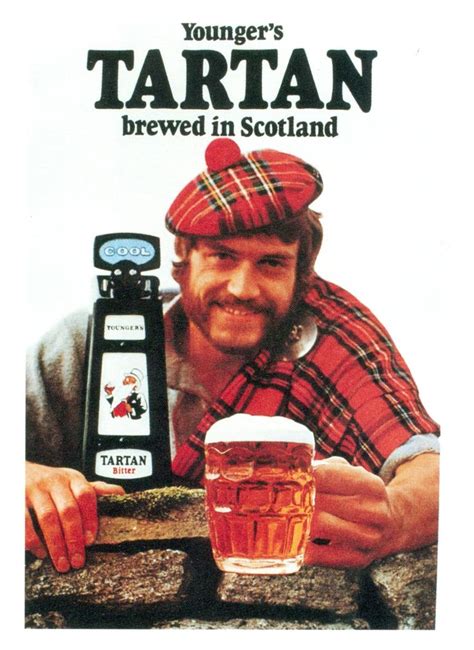 Tartan Bitter Youngers Brewery 1970s Beer Advertisement Scottish
