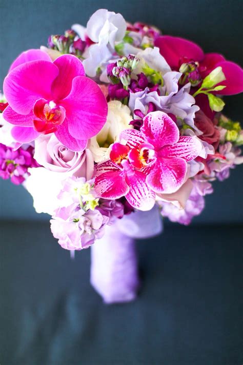 If purple is what you've decided on, you're in luck: Purple phalaenopsis orchid lavender and white bridal ...