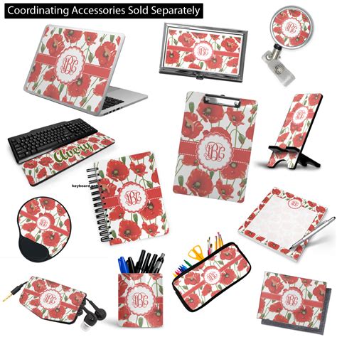 Custom Poppies Laptop Decal Personalized Youcustomizeit