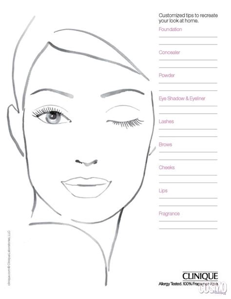 Printable Botox Charting Sheet