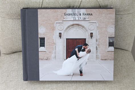Custom Wedding Photo Album8x10 Magazine Luxe Linen Wedding Etsy