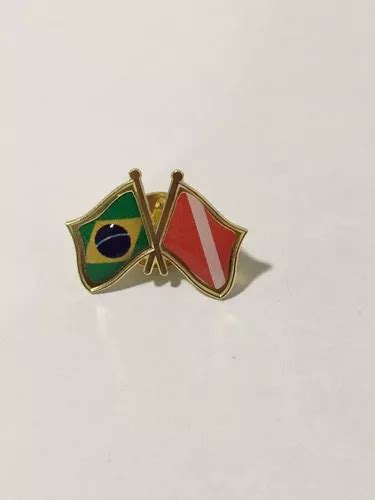 Pins Da Bandeira Do Brasil X Mergulho