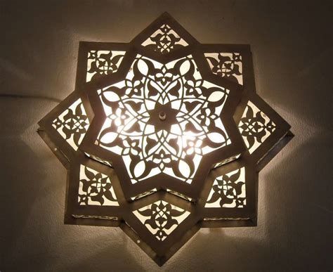 An enlightened (excuse the pun) range of high quality flush ceiling lights. Moroccan Flush Mount Star Ceiling Light Fixture Lamp ...