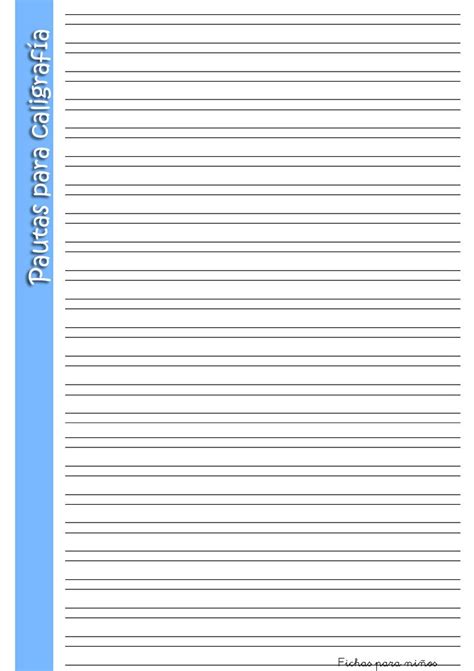Plantillas De Pautas Para Escribir Listas Para Descargar E Imprimir