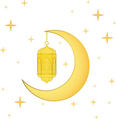 Gold Arabic Eid Al Adha With Lantern Download Png Image