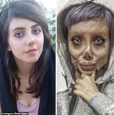Iranian Zombie Angelina Jolie Is Freed On Bail Just Days After Being Jailed Daily Mail Online