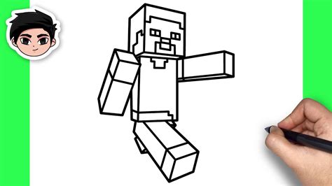 How To Draw Steve Minecraft Easy Step By Step Tutorial Youtube