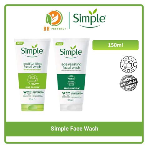 Simple Facial Wash 150ml Moisturising Facial Wash Age Resisting