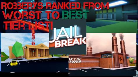 In this roblox jailbreak video, i rank every vehicle on my tier list! Roblox Jailbreak | Robberies ranked from WORST TO BEST ...