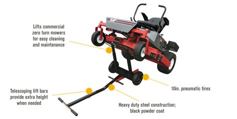 Ohio Steel Zero Turn Lawn Mower Lift — Model Tl4500 Lawn Mower Lifts