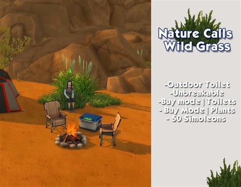 2 mature fat ladies enjoying the cleaning boy. My Sims 4 Blog: Nature Calls Wild Grass Toilet by LadyCadaver