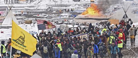 dakota access oil pipeline camp cleared of protesters dozens arrested chicago tribune