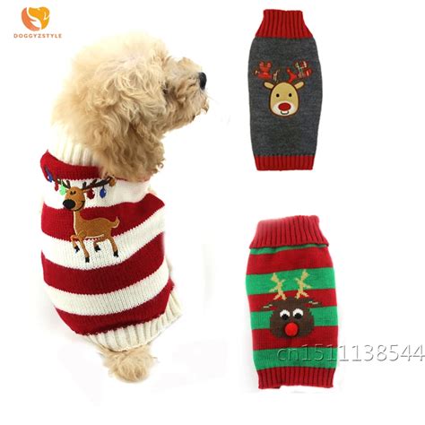 Puppy Cat Sweater Small Dog Pet Warm Coat Clothes Knitted Winter